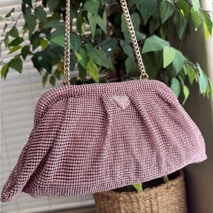 GUESS Zalina Rhinestone Frame Clutch